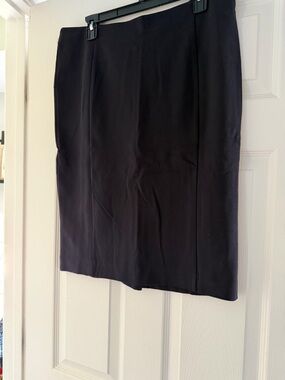 Navy Blue Ponte Women's Pencil Skirt